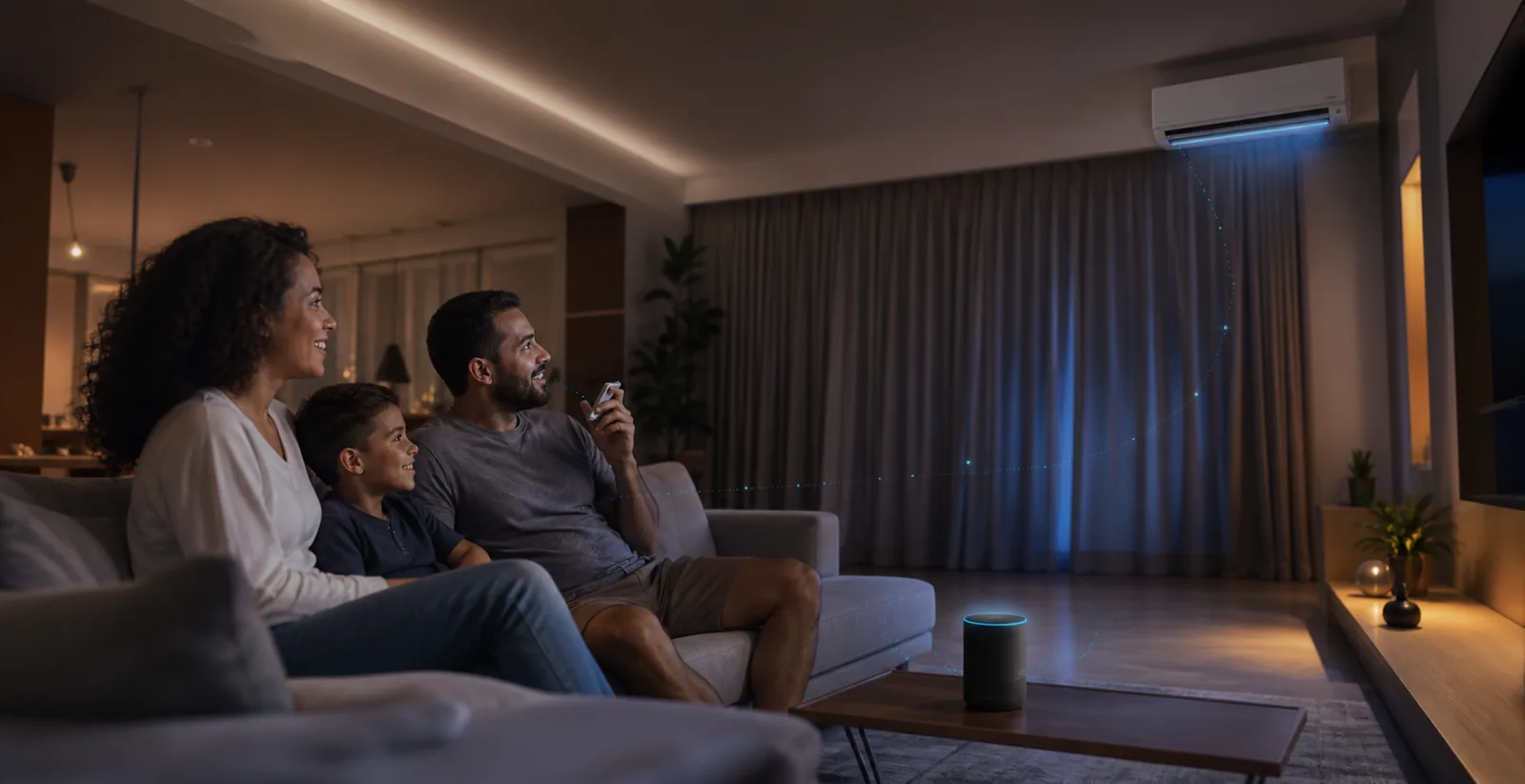 Ilustração de Controle por voz com Alexa e Google Home