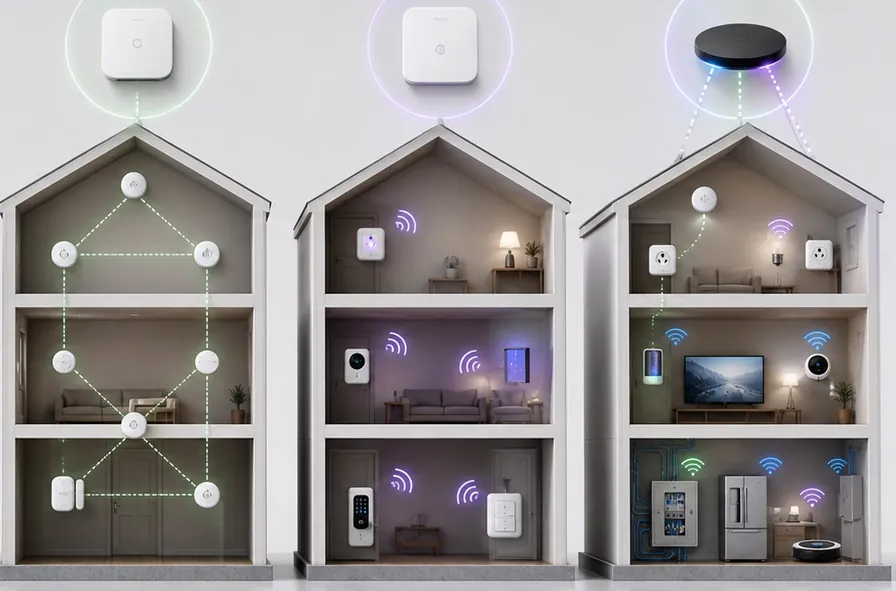 Exemplo de aplicação prática de Comparativo: automação cabeada, Wi-Fi, Zigbee, Z-Wave e híbrida