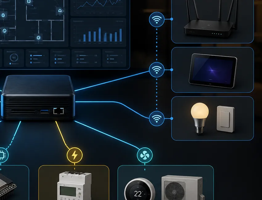 Exemplo de aplicação prática de Home Assistant: central de automação local e integrada
