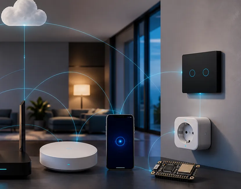 Exemplo de aplicação prática de Automação Wi-Fi: controle direto pela rede da residência