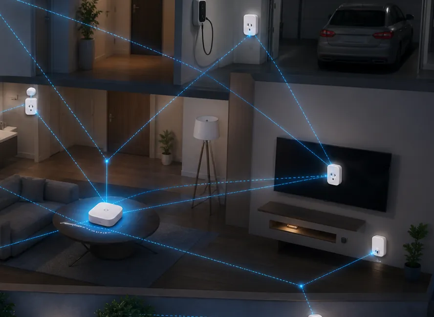 Exemplo de aplicação prática de Zigbee: rede inteligente para sensores e dispositivos de automação