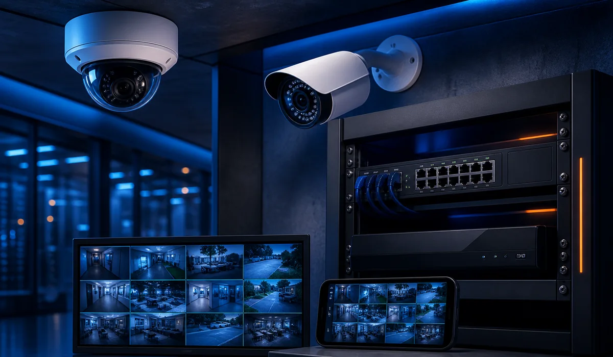 Imagem de câmeras e monitoramento
